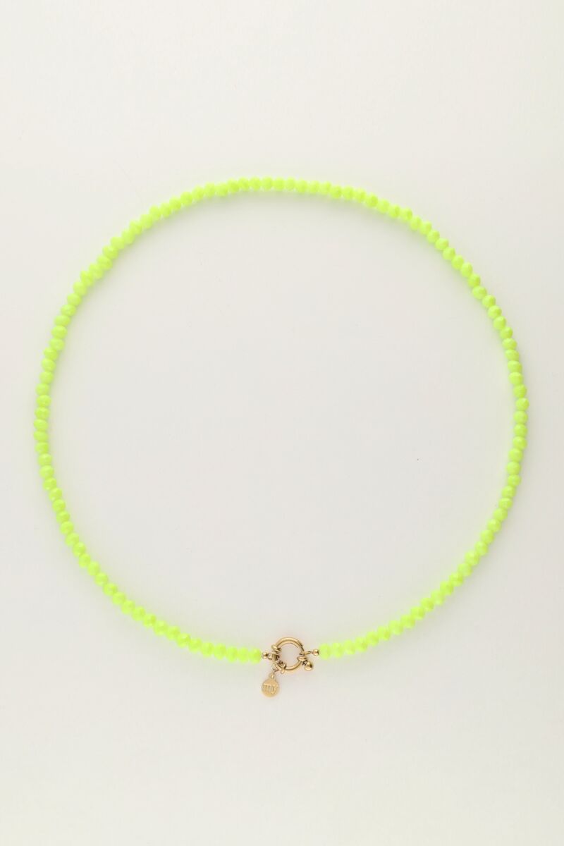 Grüne Perlenkette mit Verschluss