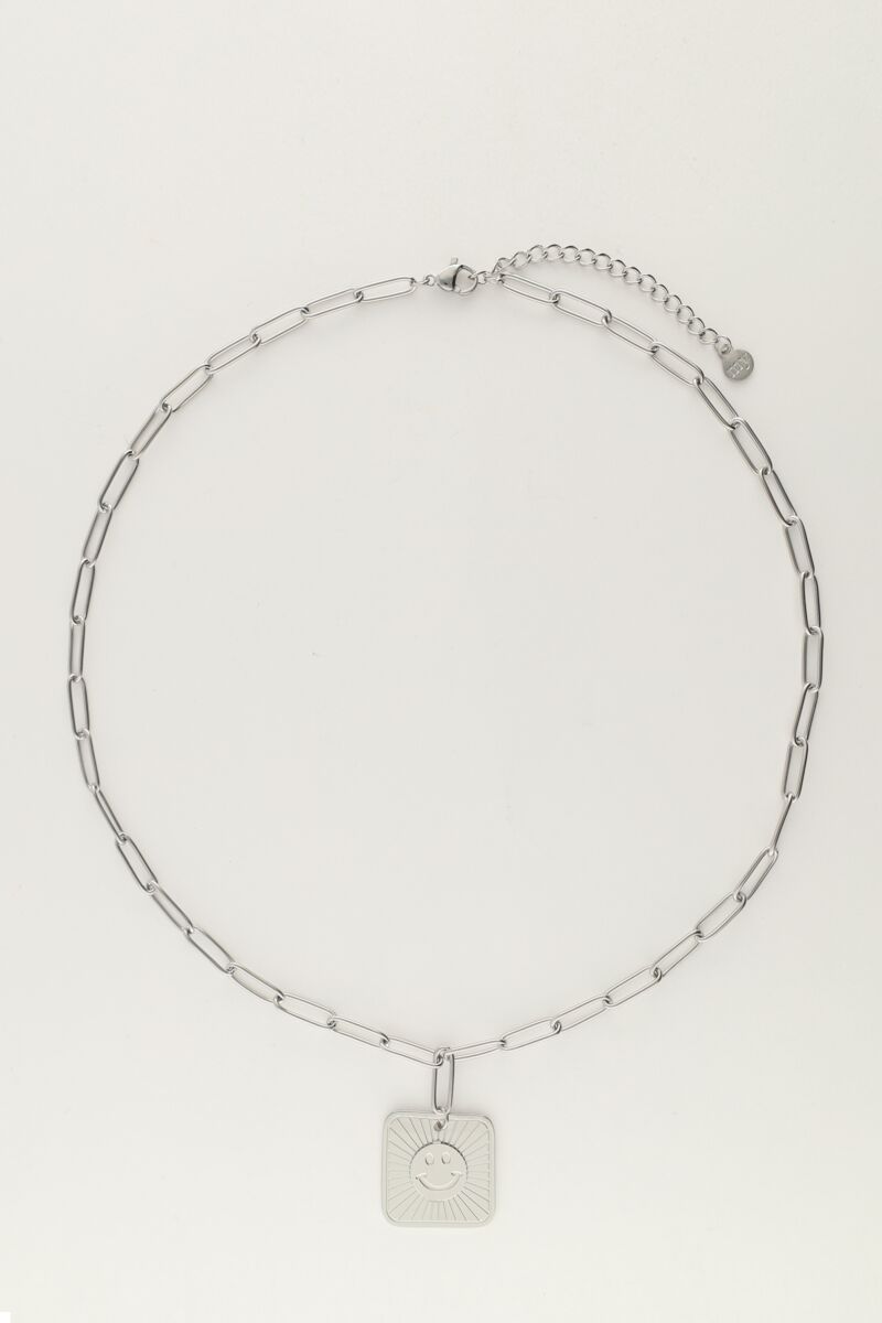 Chain necklace with smiley charm | My Jewellery