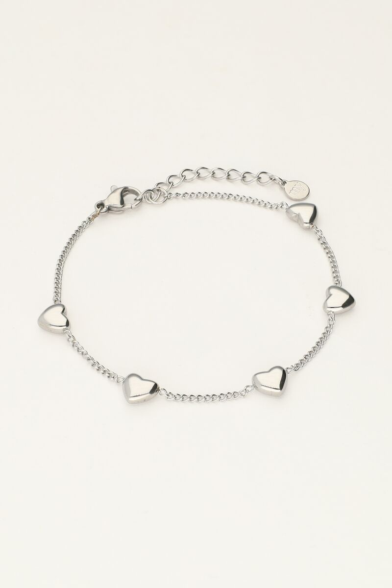 Valentine's bracelet with five hearts | My Jewellery