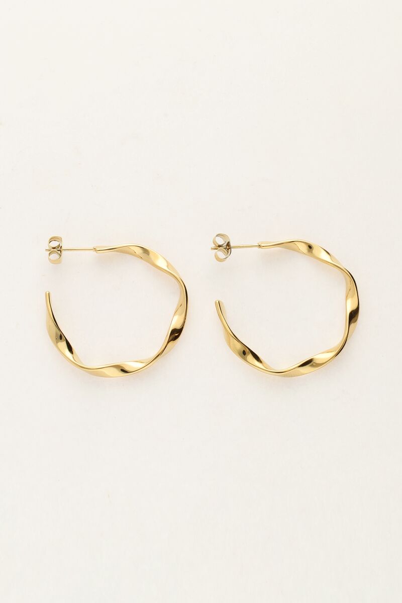Twisted hoop earrings | My Jewellery