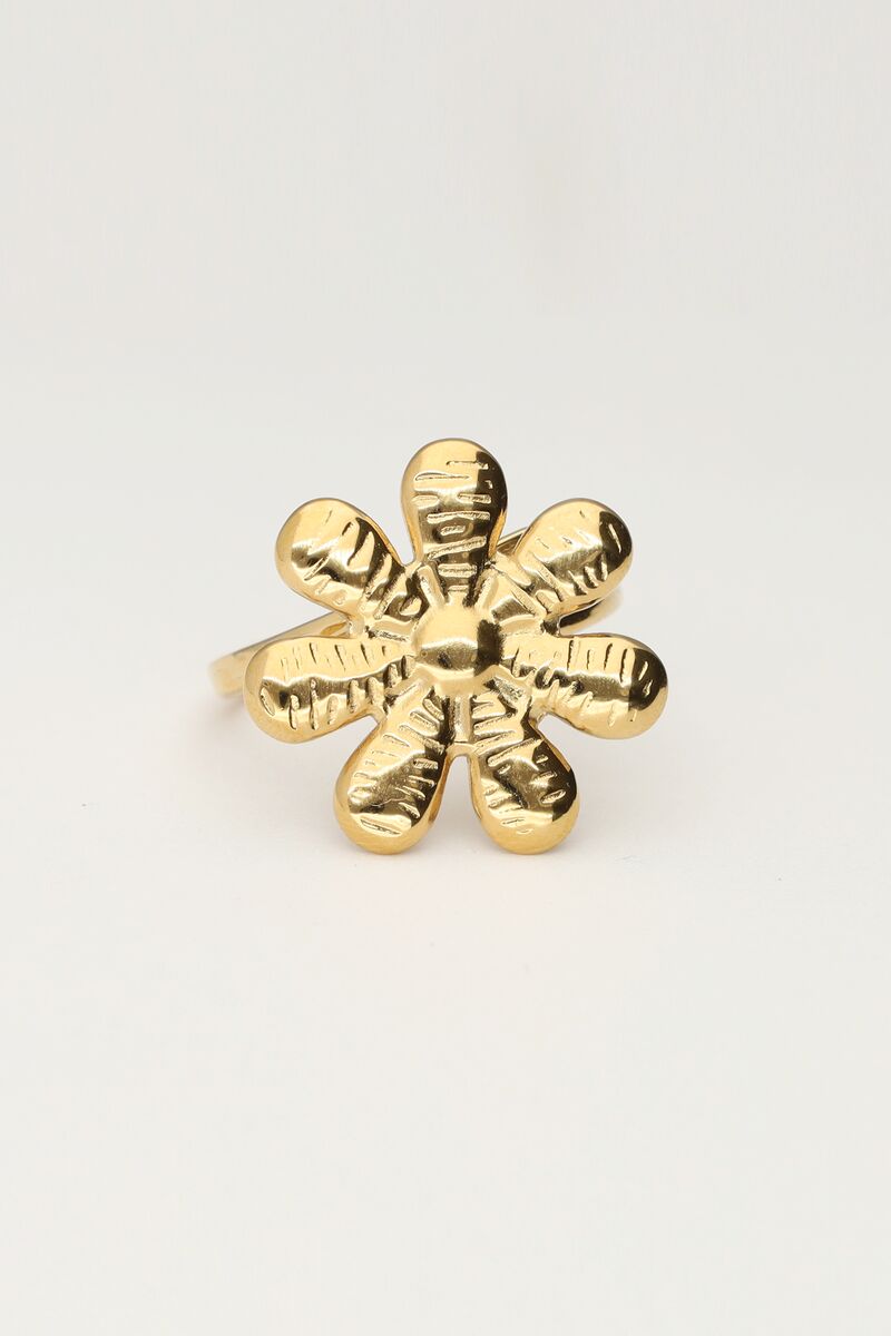 Statement ring with flower | My Jewellery