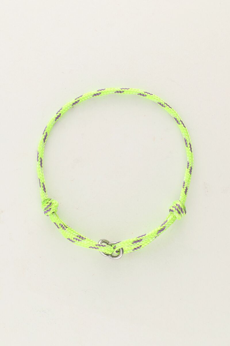 Green mini bracelet with ringlets