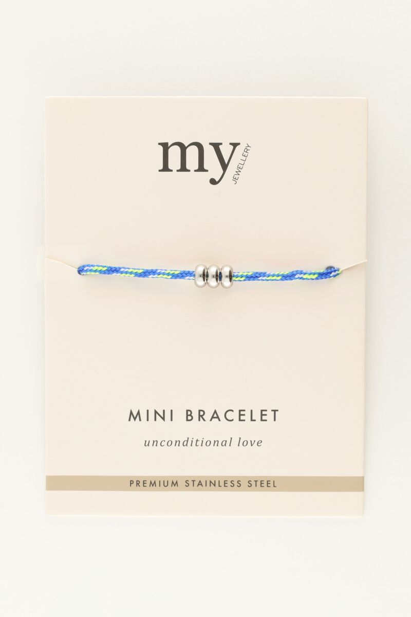 Blue mini bracelet with beads | My Jewellery