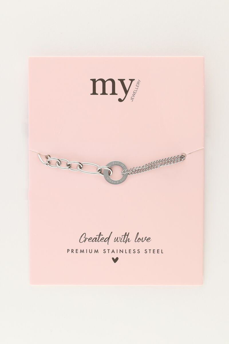 Bracelet with different links ''Love'' | My Jewellery