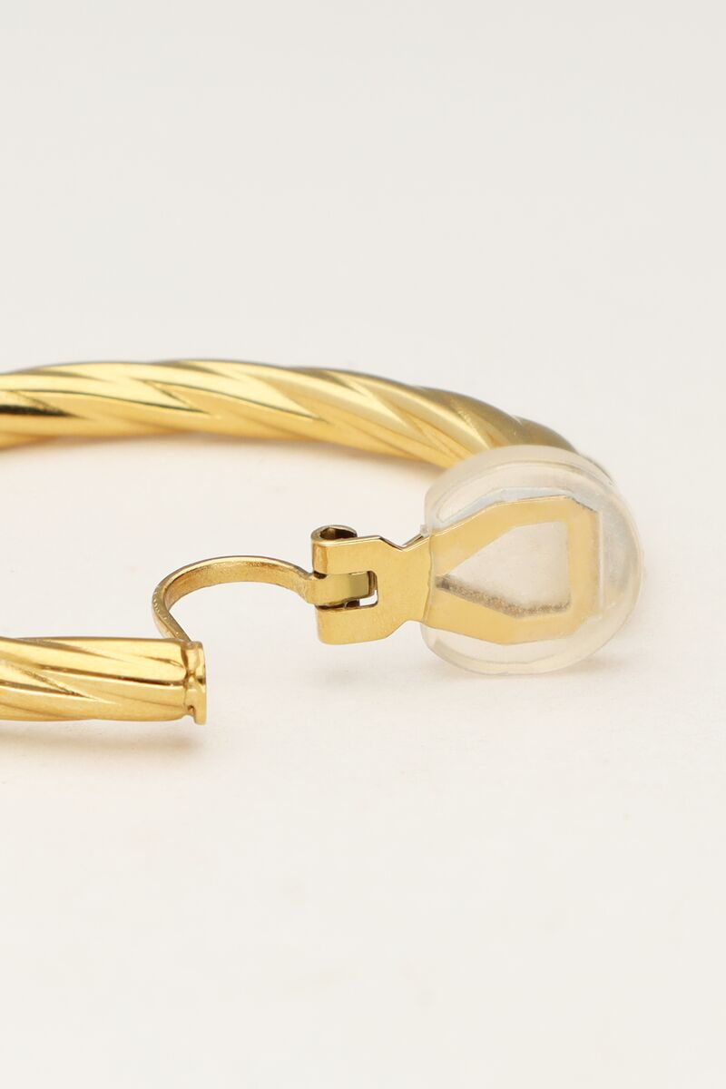 Clip-on earrings with chunky twist | My Jewellery