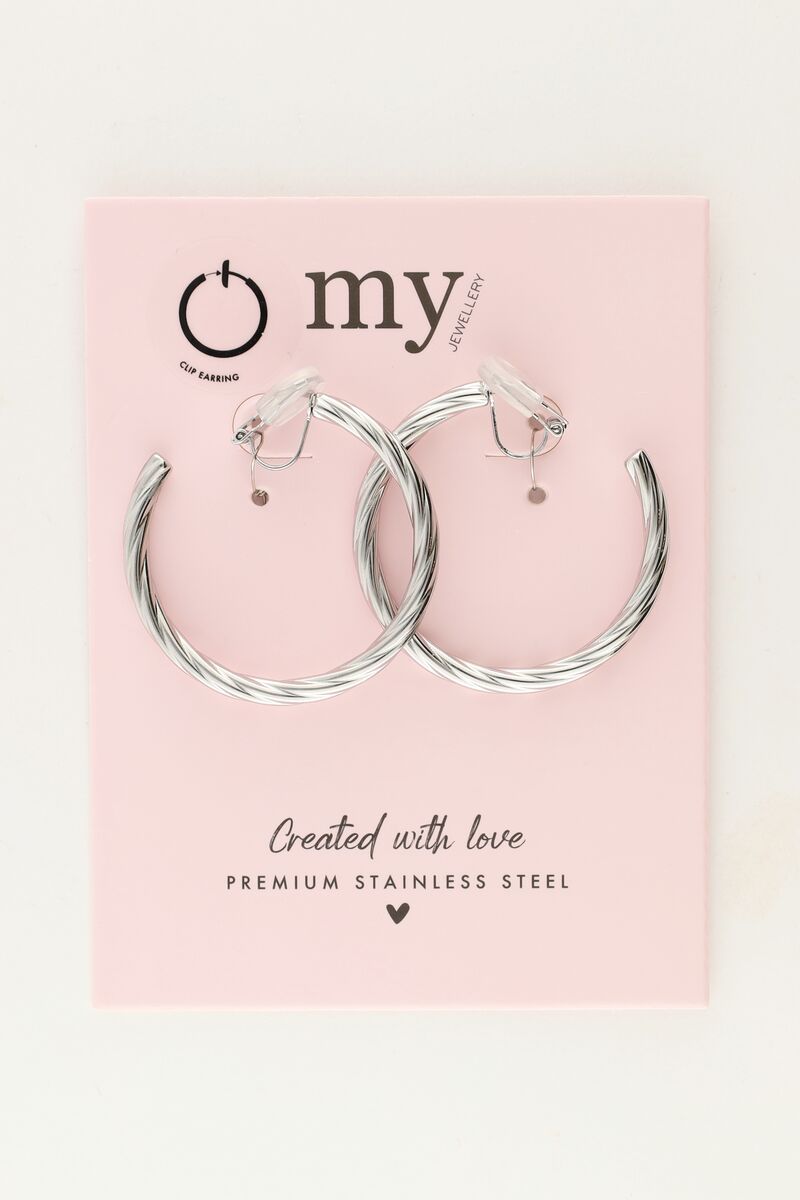 Clip-on earrings with chunky twist | My Jewellery