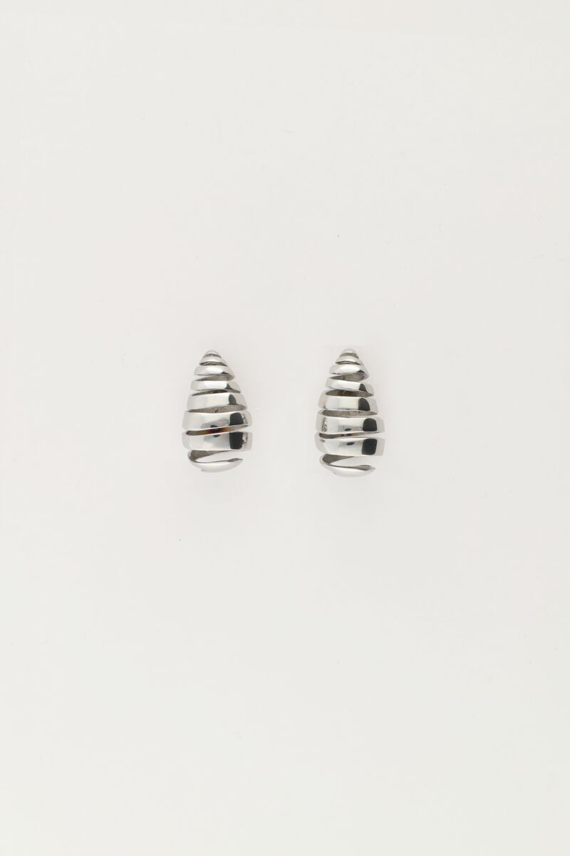 Earrings with open texture