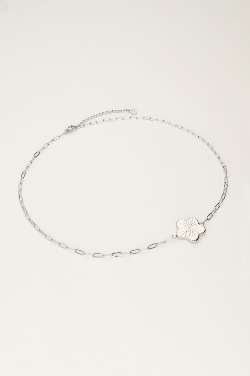 Art chain necklace with flower | My Jewellery