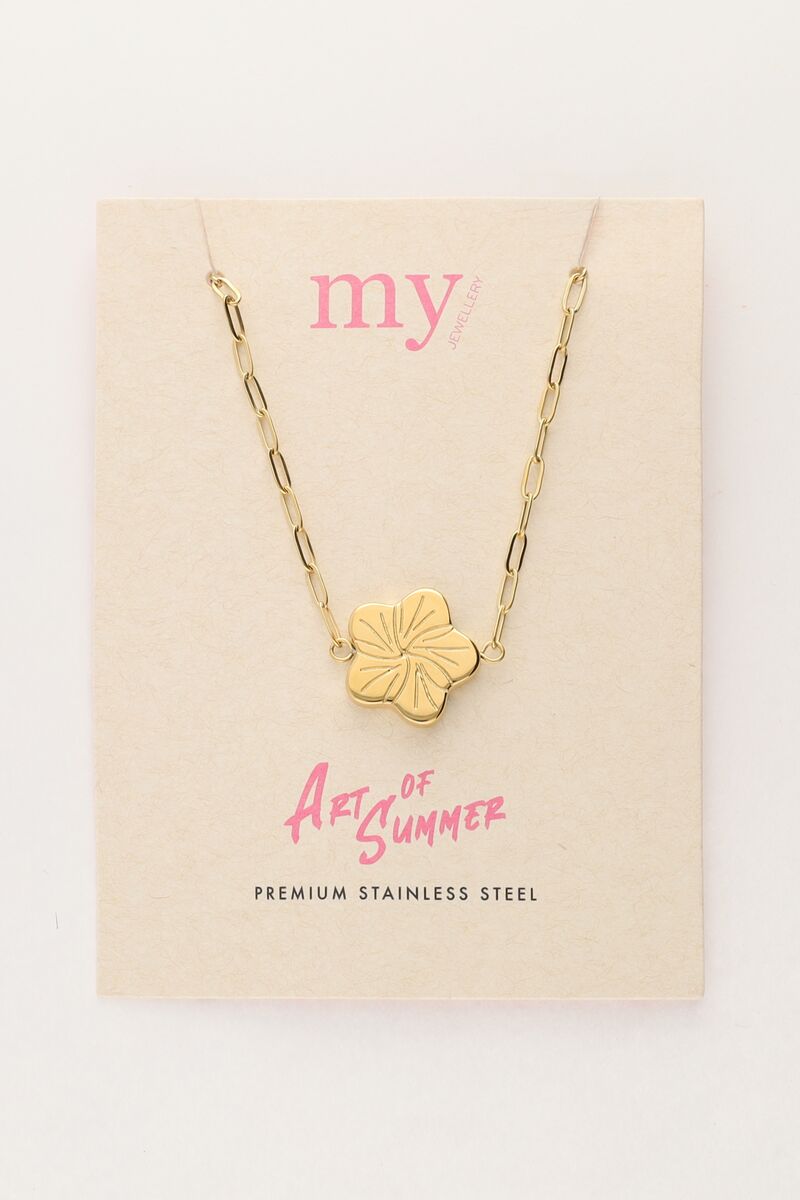 Art chain necklace with flower | My Jewellery