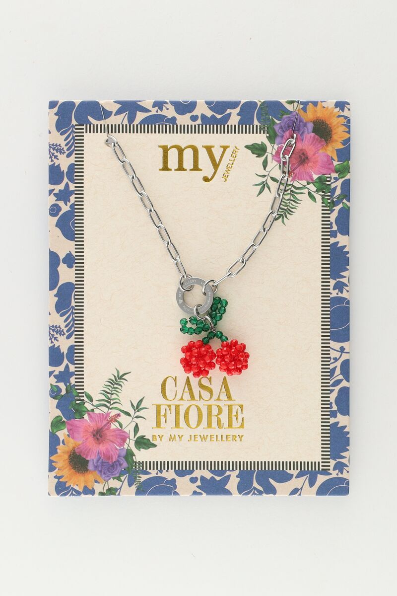 Necklace with red beads cherry | My Jewellery