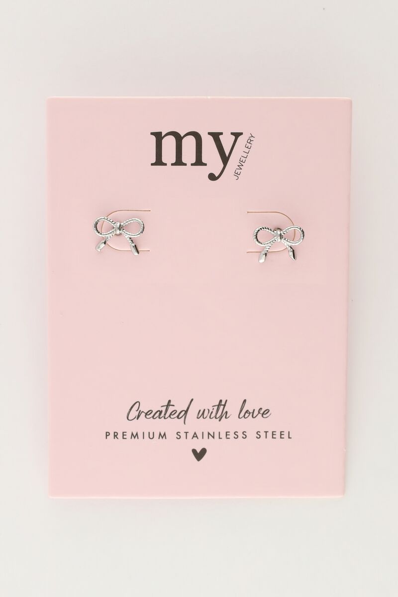 Minimalist bow studs | My Jewellery