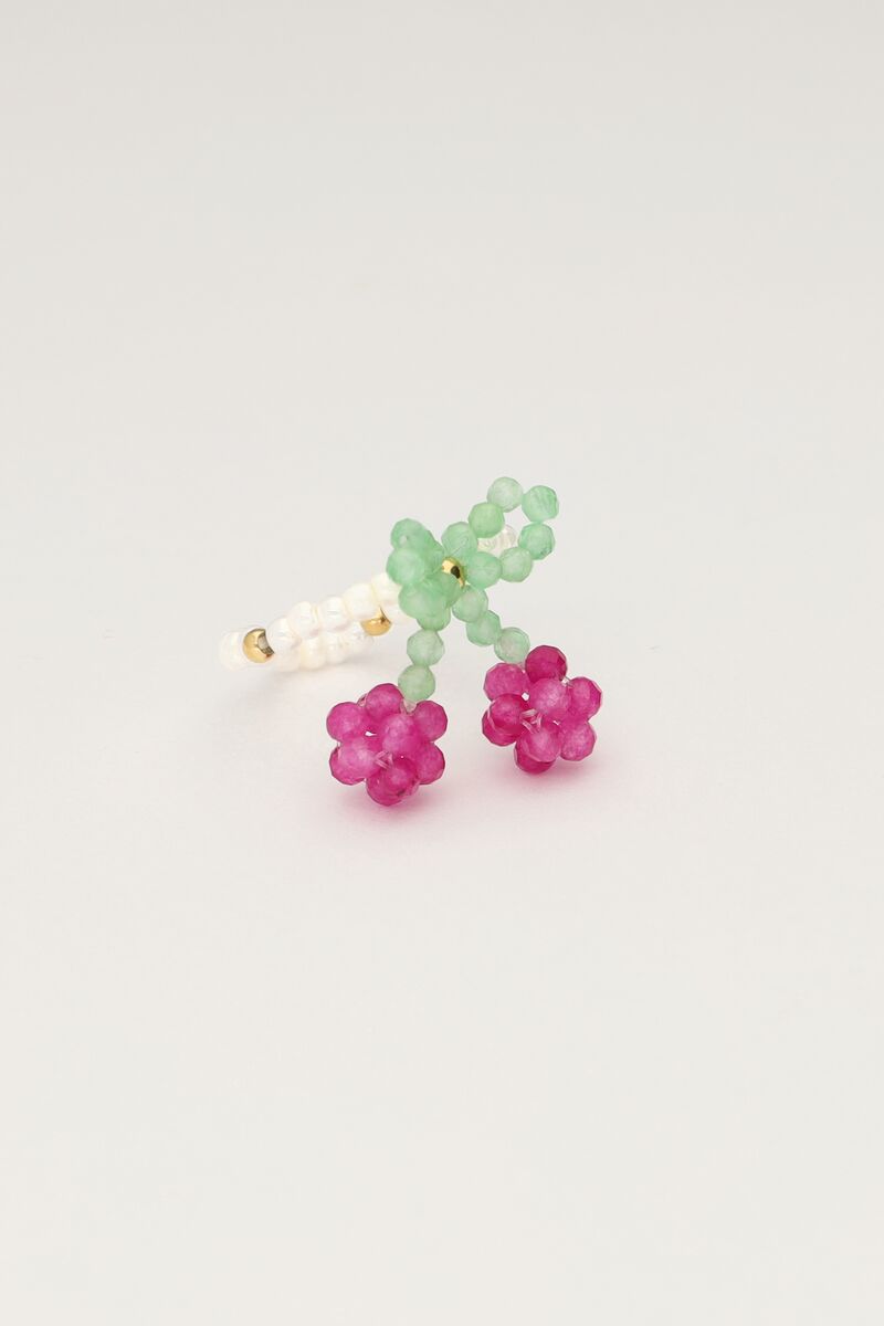 Elastic ring with cherry | My Jewellery