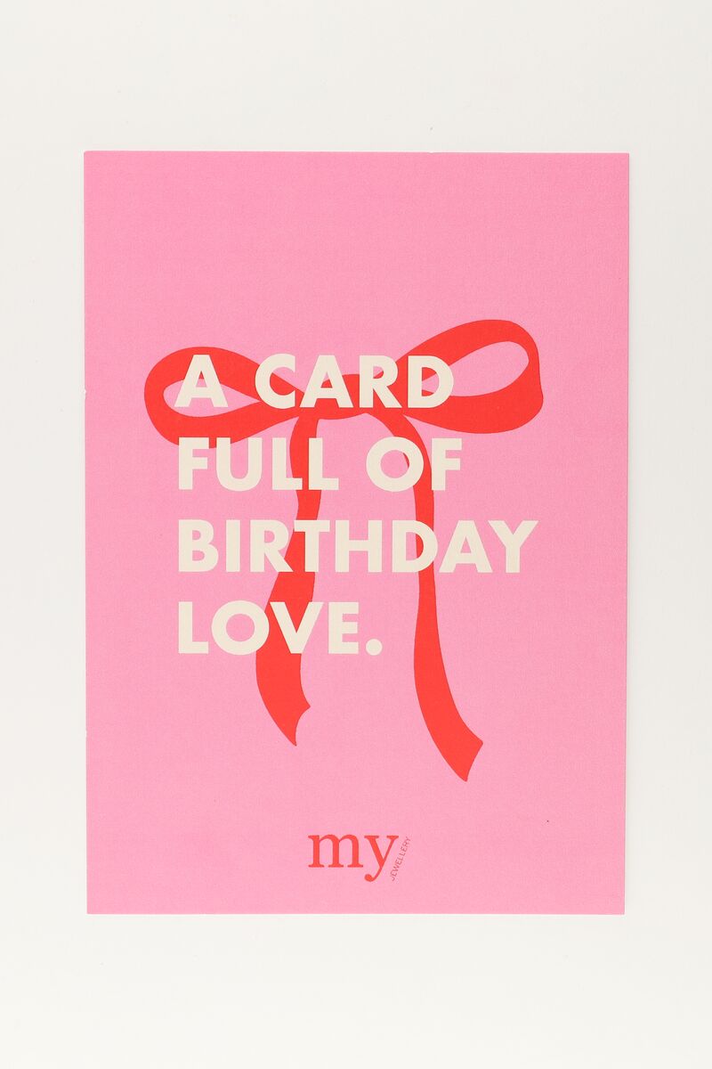 Birthday love card  | My Jewellery