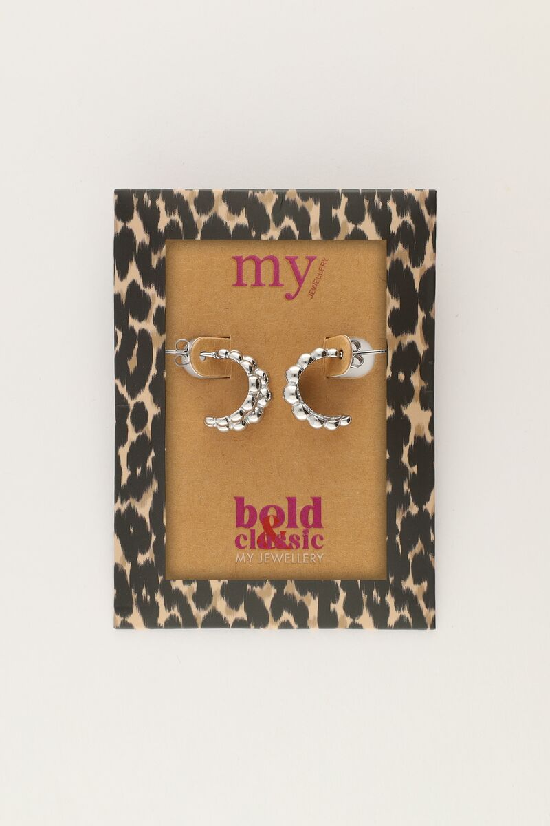 Bold double hoops with dots | My Jewellery