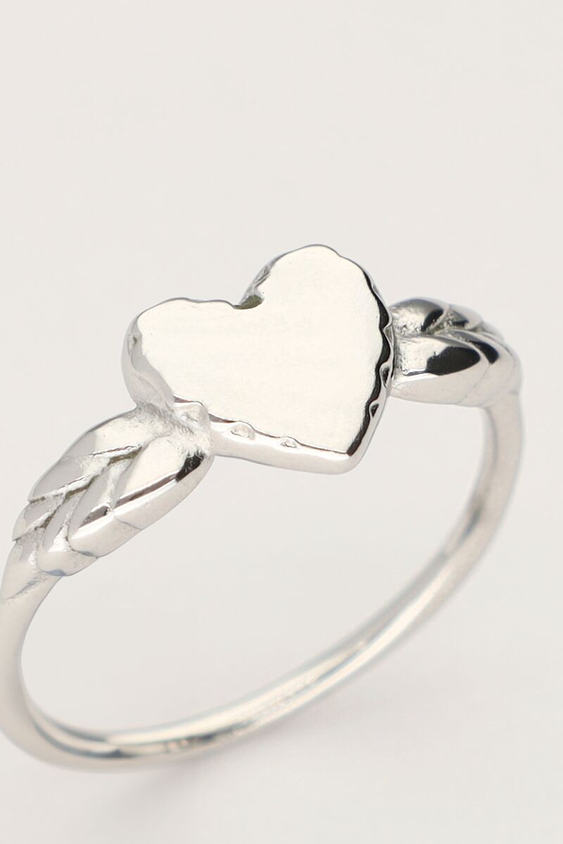 Vintage ring with minimalistic heart | My Jewellery