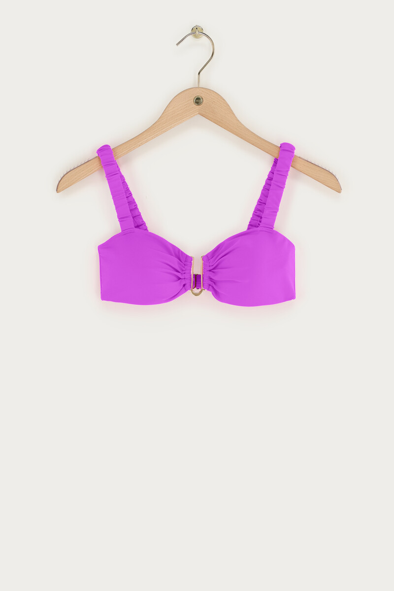 Purple bandeau bikini top U-shape | My Jewellery