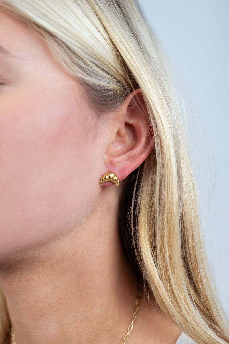 Studs with croissant | My Jewellery