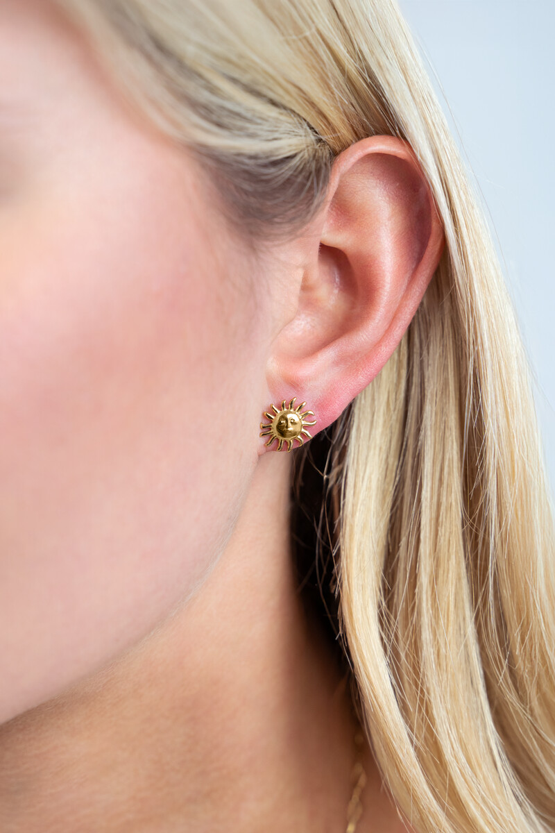 Studs sun & face | My Jewellery