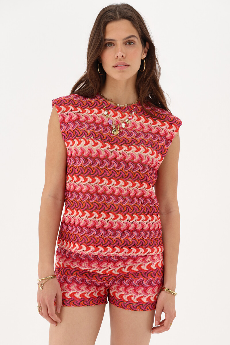 Pink crochet top  | My Jewellery