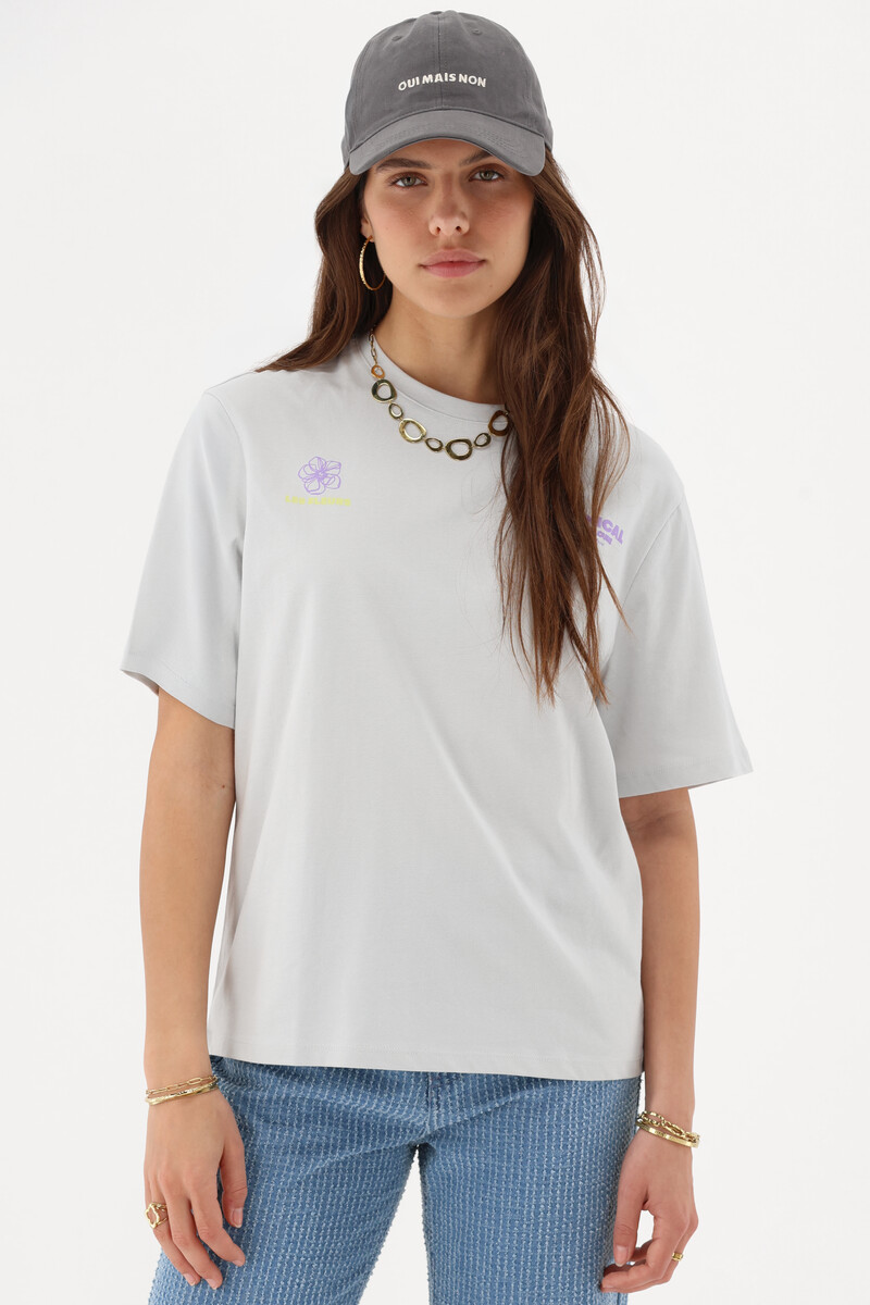 Gray T-shirt "Botanical" | My Jewellery