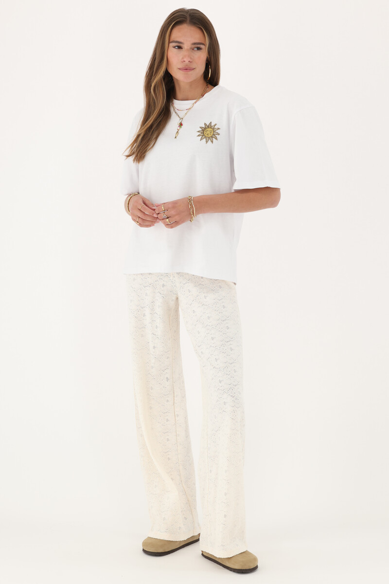 Cream lace pants | My Jewellery