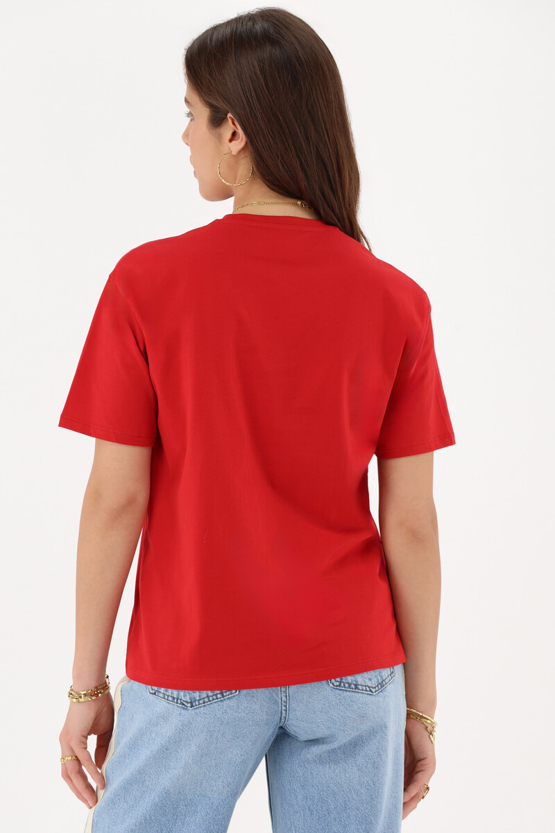 Red T-shirt "Le soleil" | My Jewellery