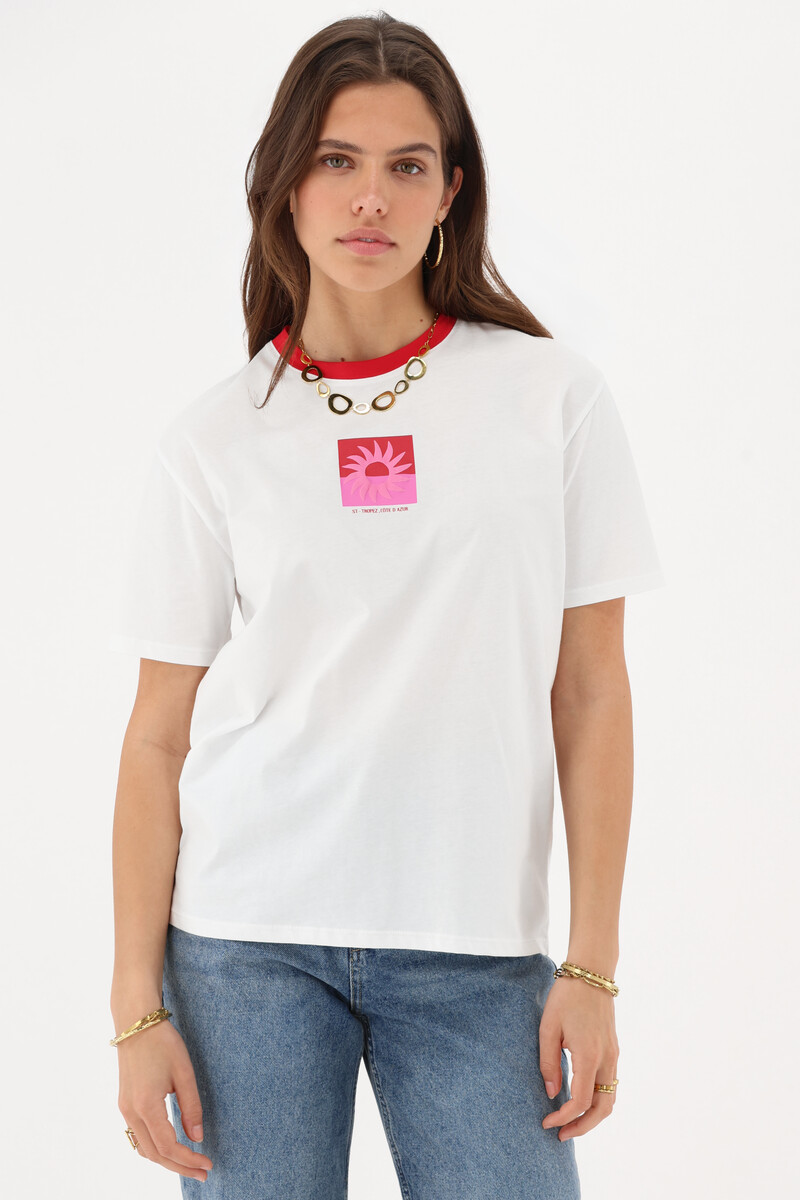 White T-shirt "St tropez sun" | My Jewellery