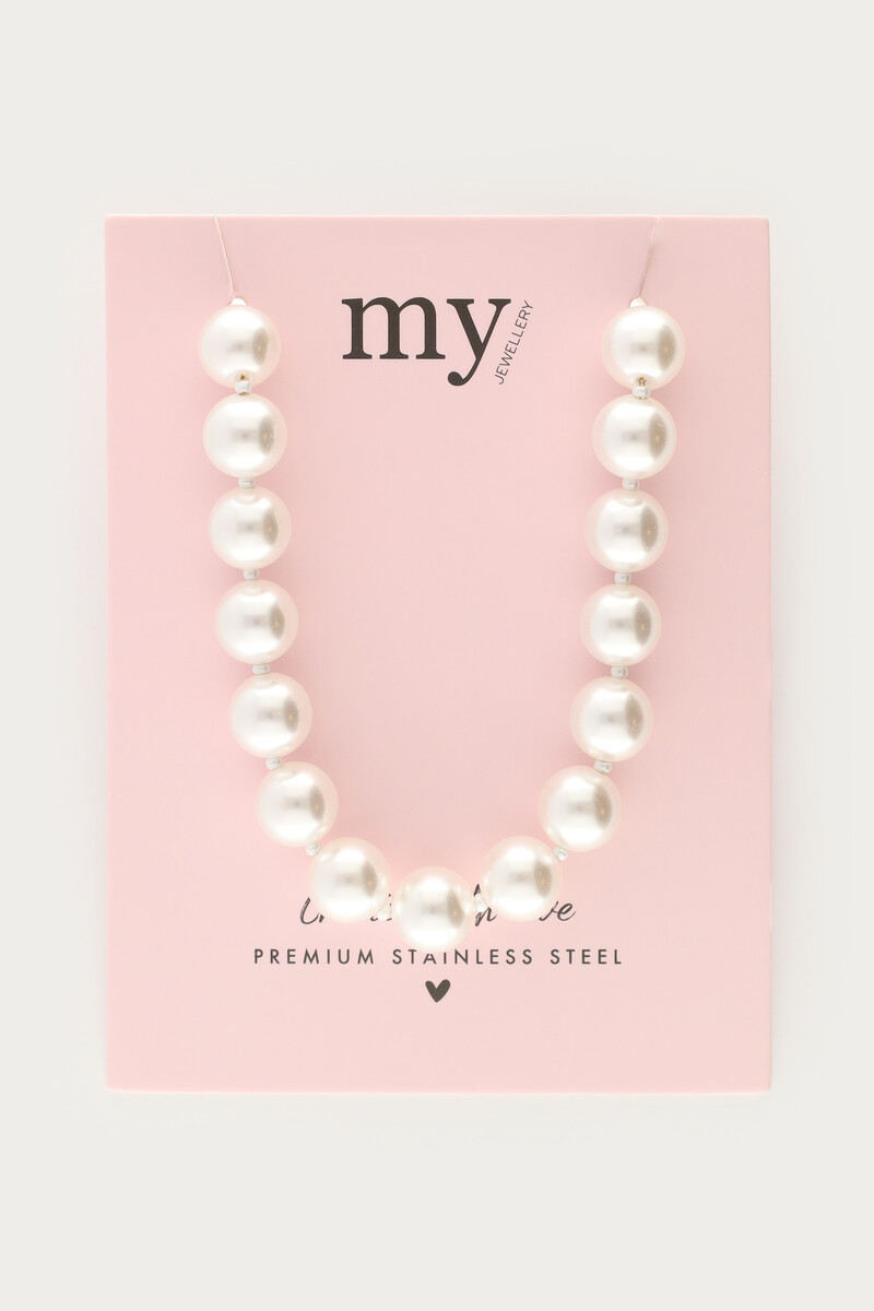 Statement necklace with faux pearls | My Jewellery