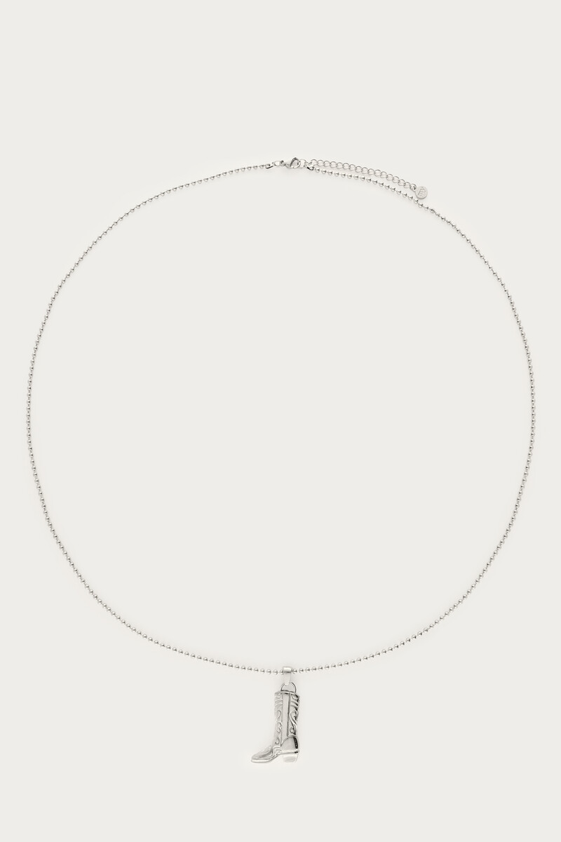 Long necklace with western boots