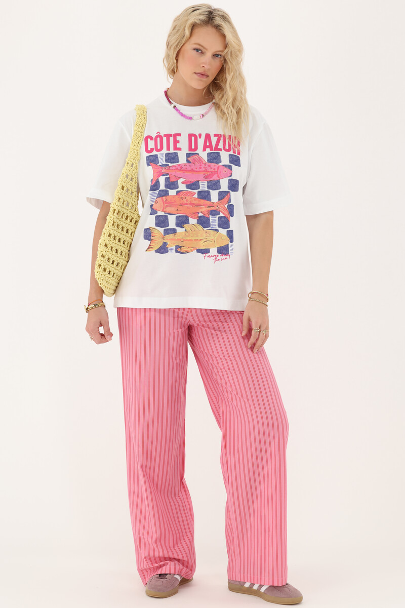 White T-shirt "Côte d'Azur" | My Jewellery