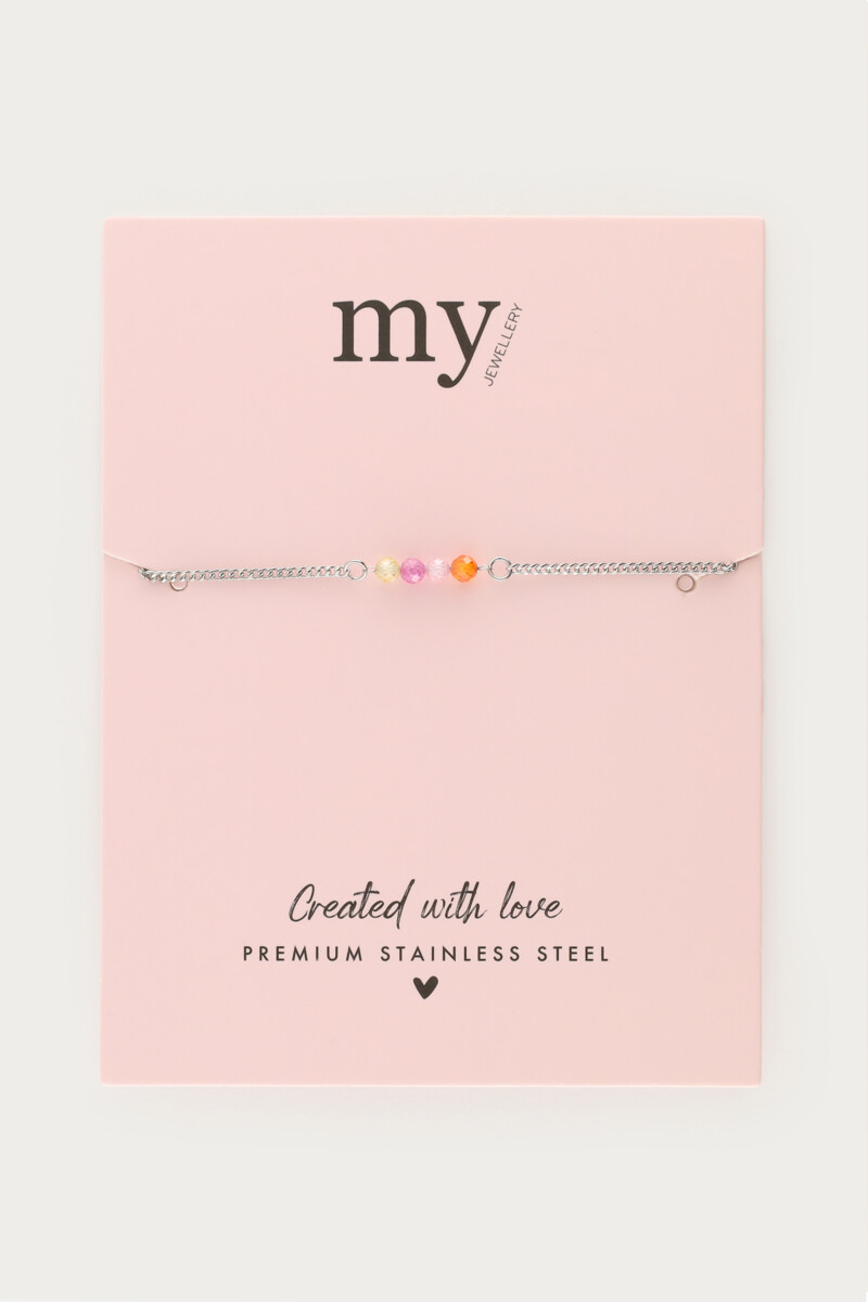 Bracelet with four glass beads | My Jewellery