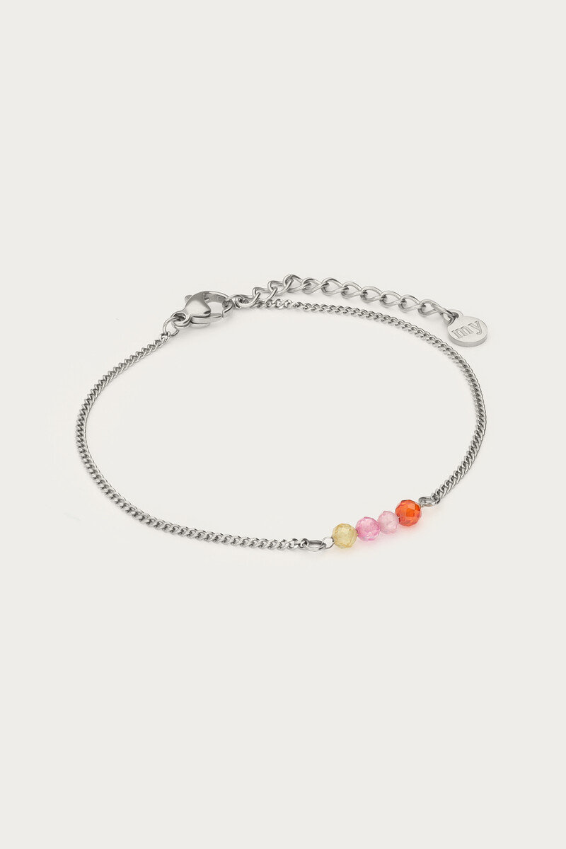 Bracelet with four glass beads | My Jewellery