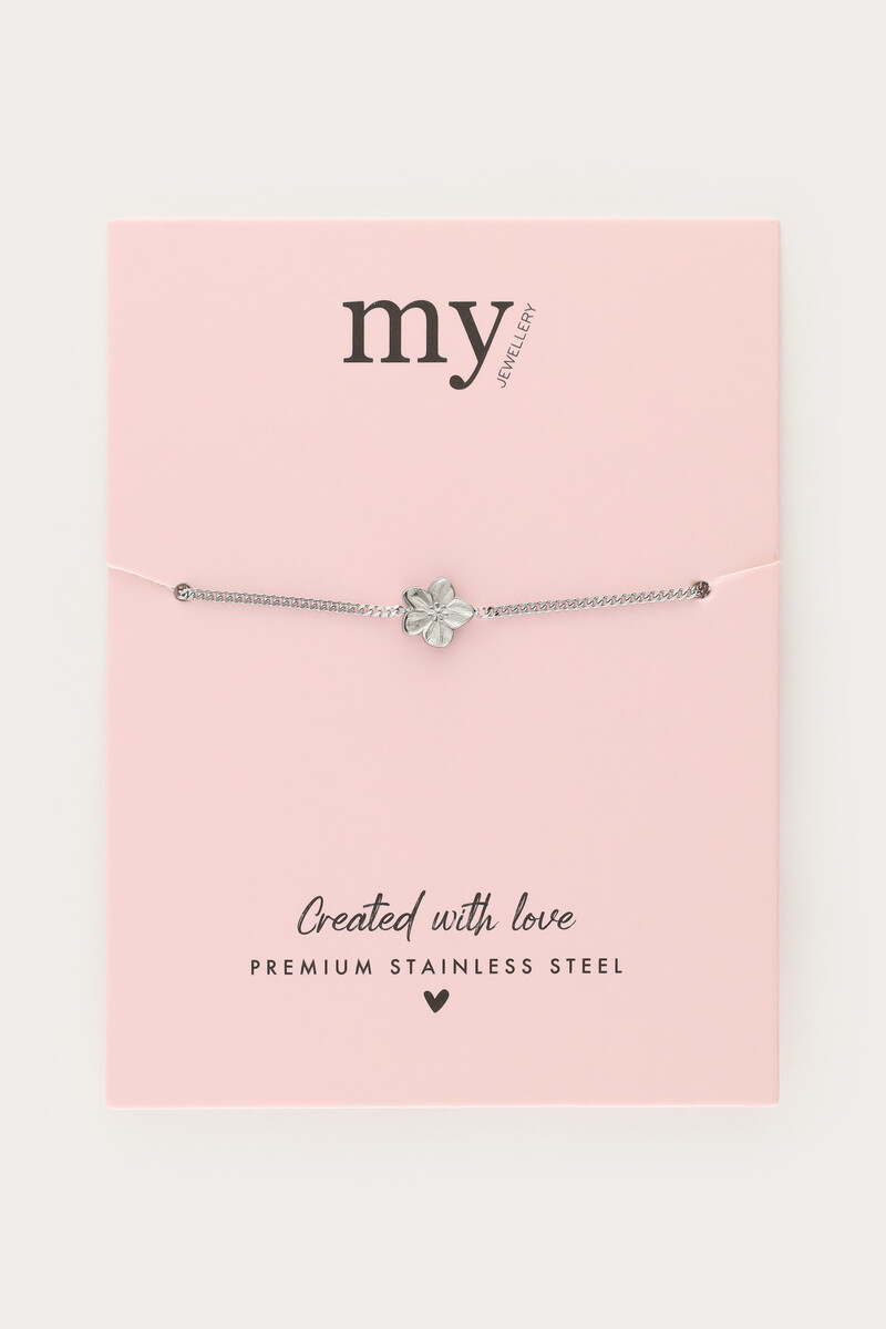 Minimalist bracelet with flower | My Jewellery
