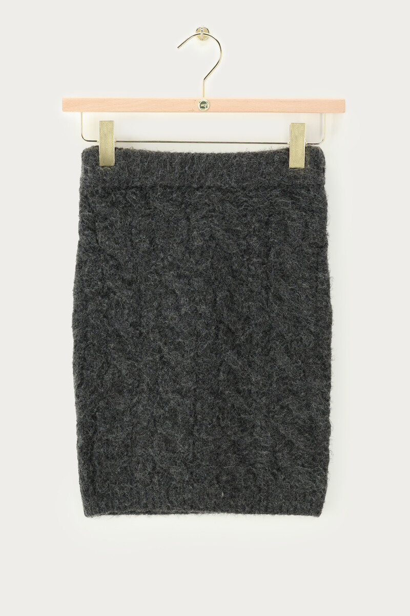 Dark grey cable skirt | My Jewellery