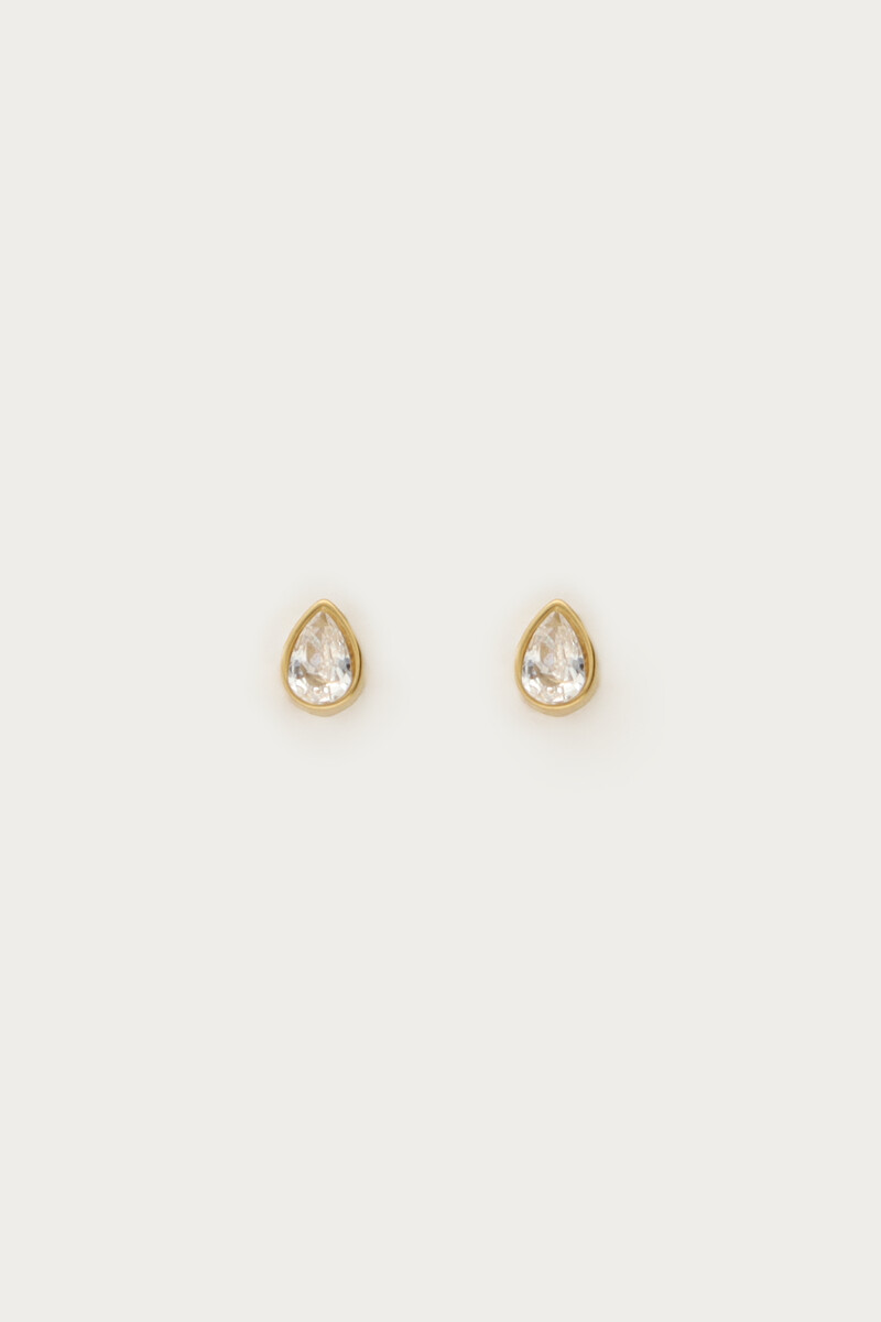 Studs with rhinestone drop | My Jewellery