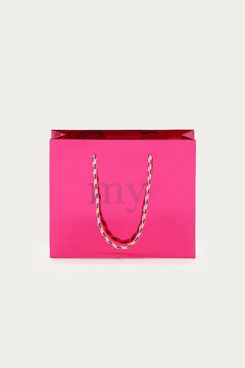 Pink metallic gift bag