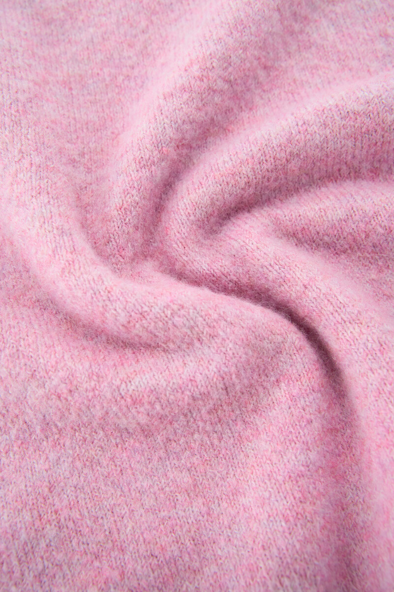 Lilac knitted raglan sweater with short sleeves | My Jewellery