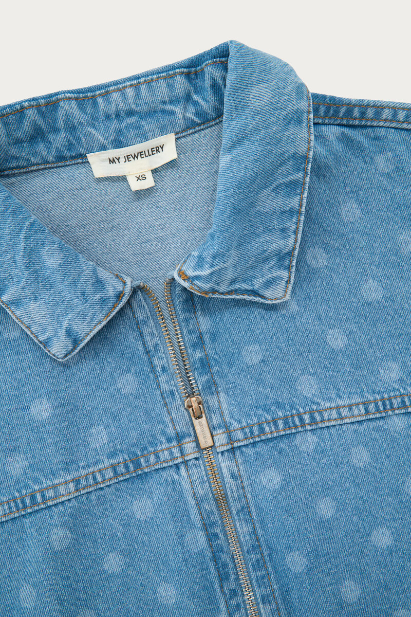 Blue polka dot jacket | My Jewellery