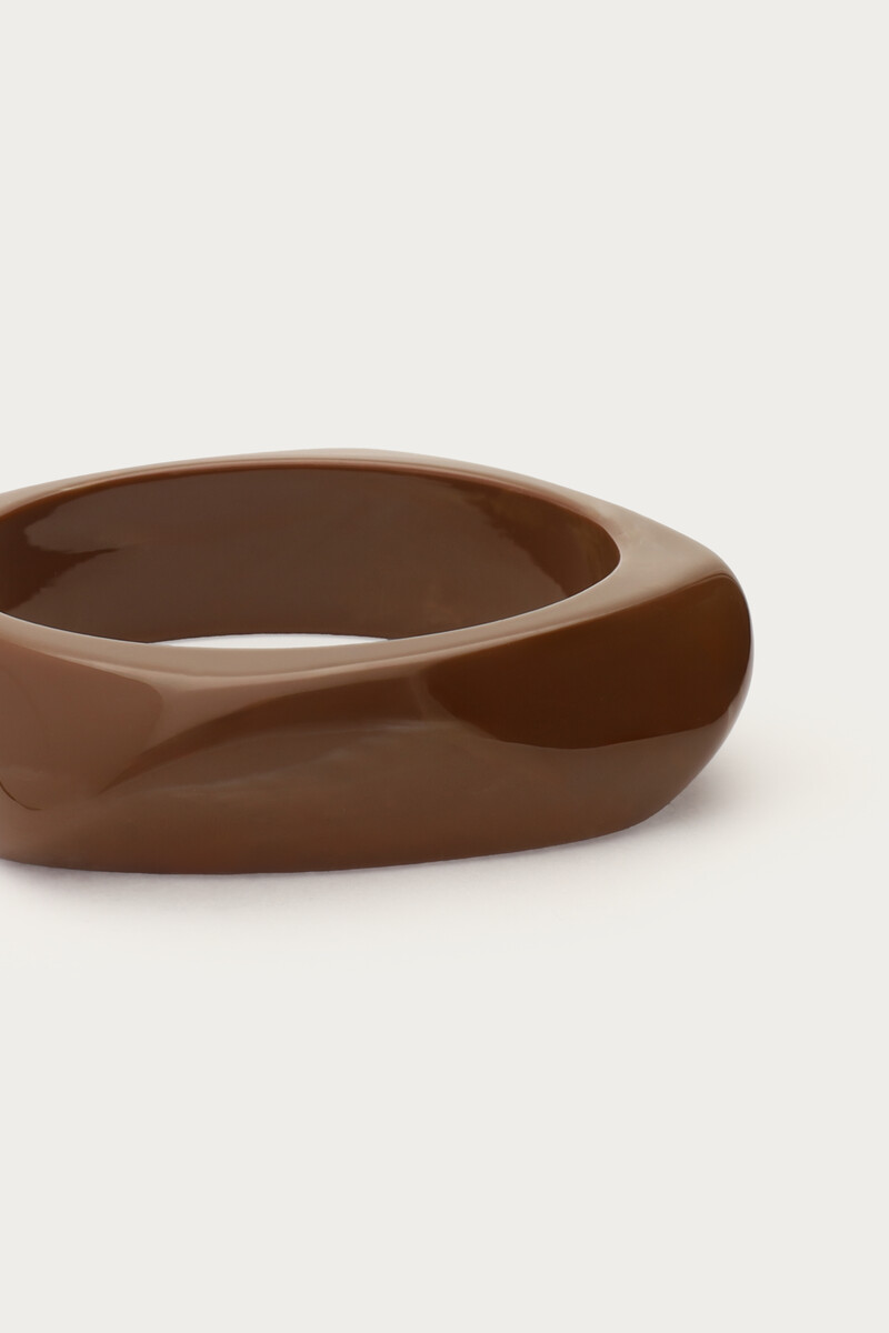 Dark brown resin bangle | My Jewellery