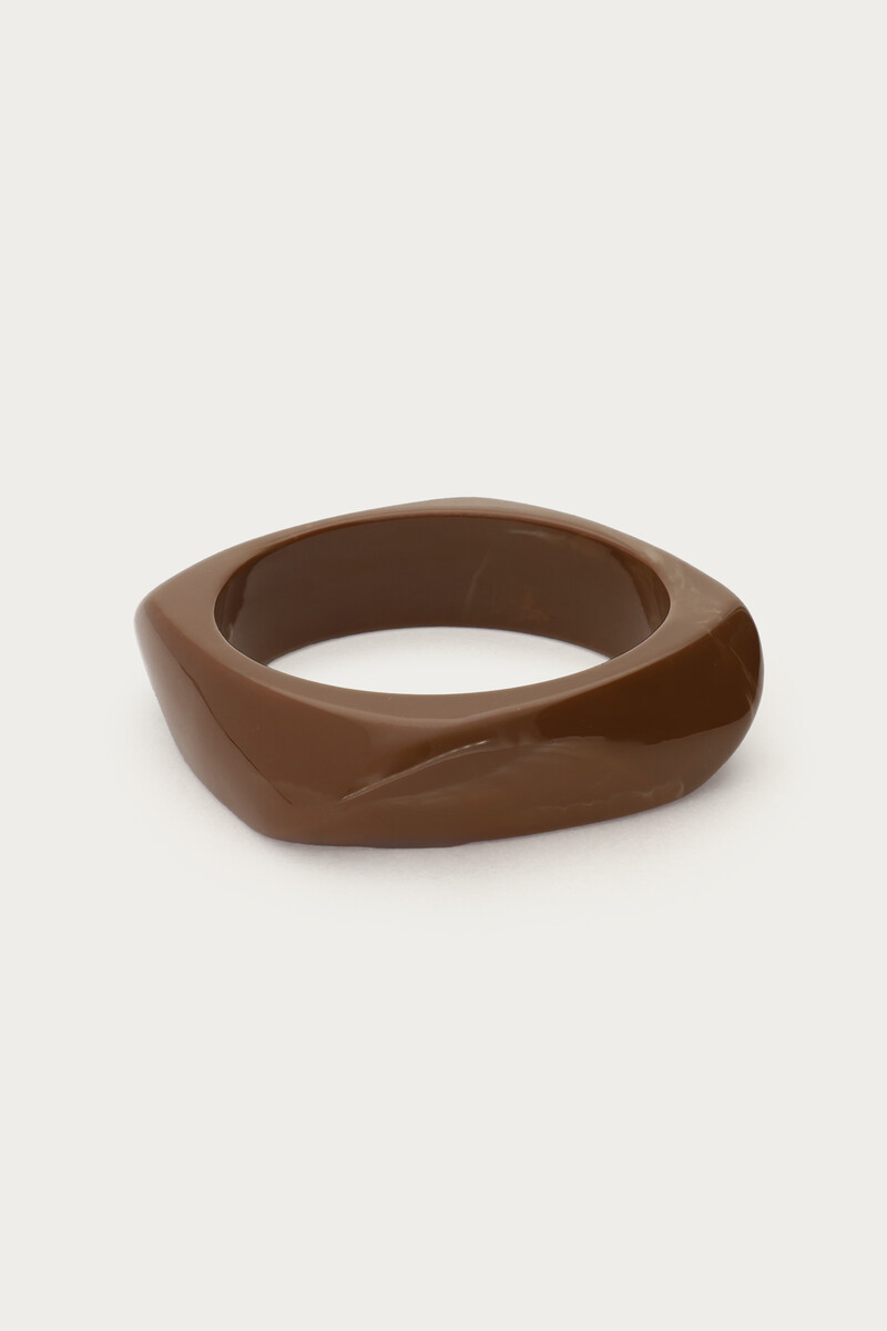 Dark brown resin bangle | My Jewellery