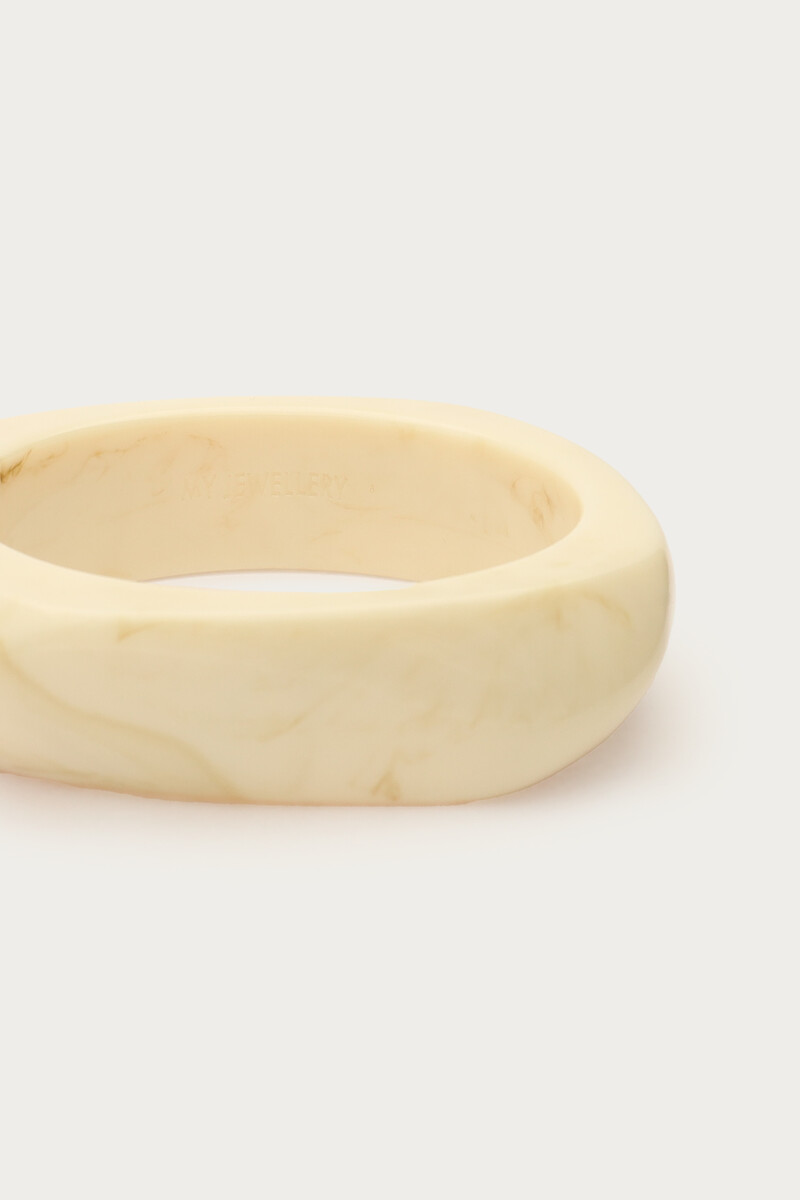White resin bangle | My Jewellery