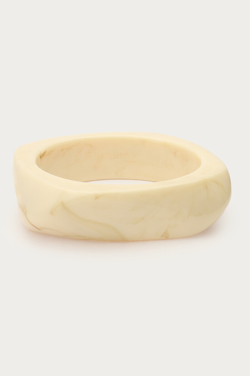 White resin bangle | My Jewellery
