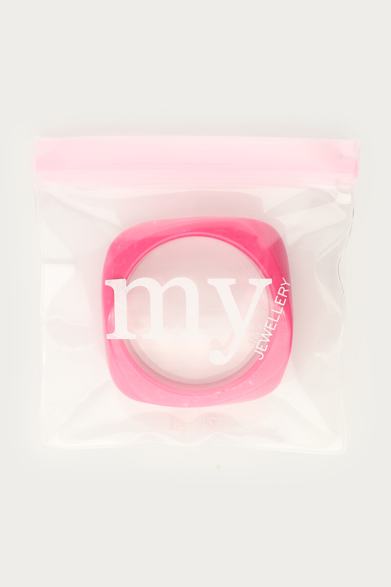 Pink resin bangle | My Jewellery