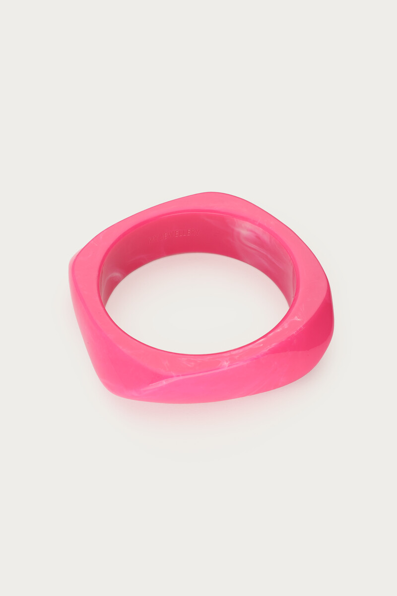 Pink resin bangle | My Jewellery