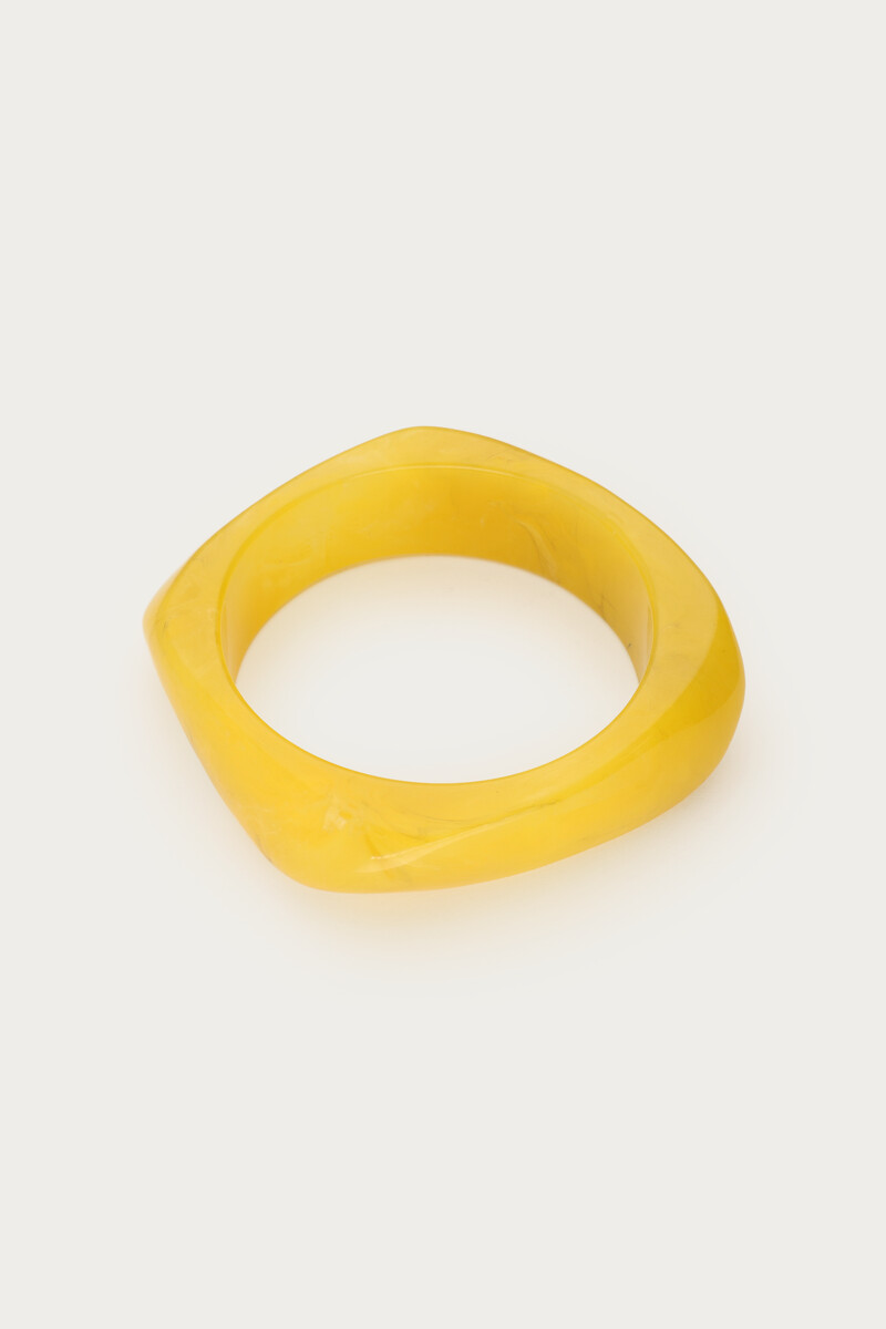 Yellow resin bangle | My Jewellery