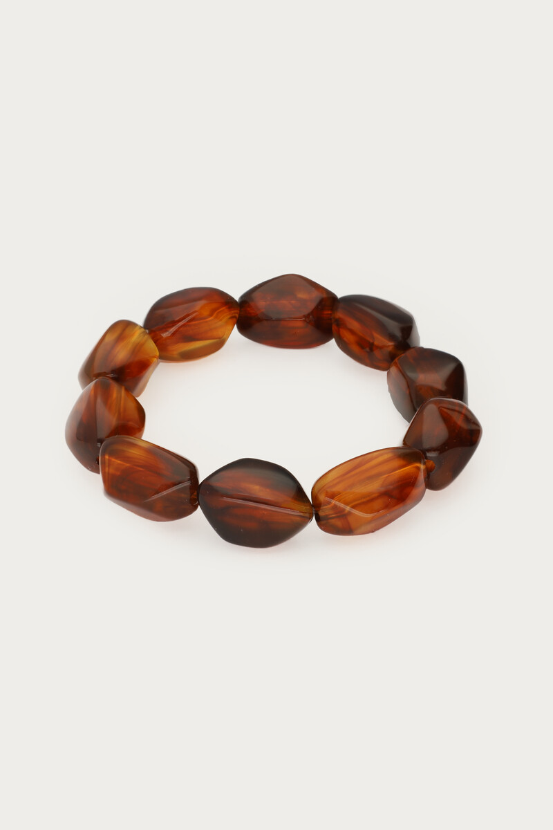 Brown bracelet with oval beads | My Jewellery