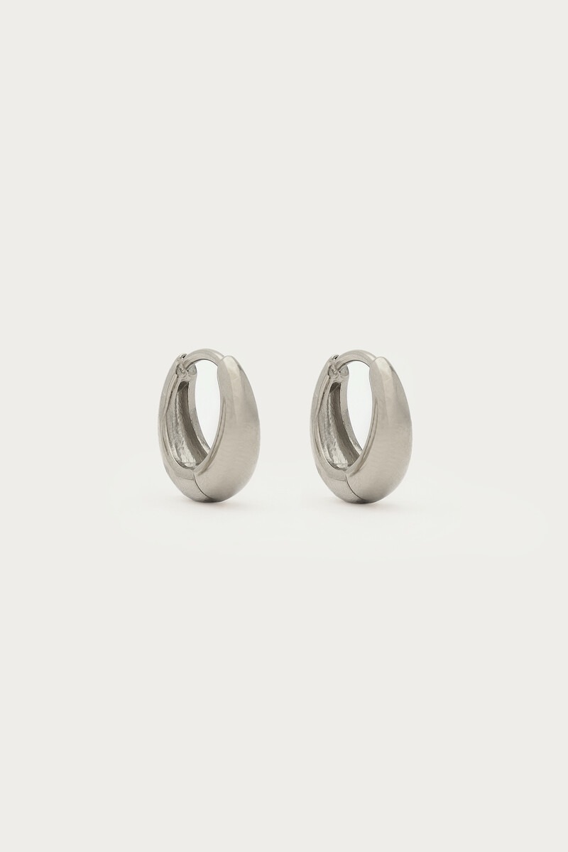 Bold hoop earrings chubby mini