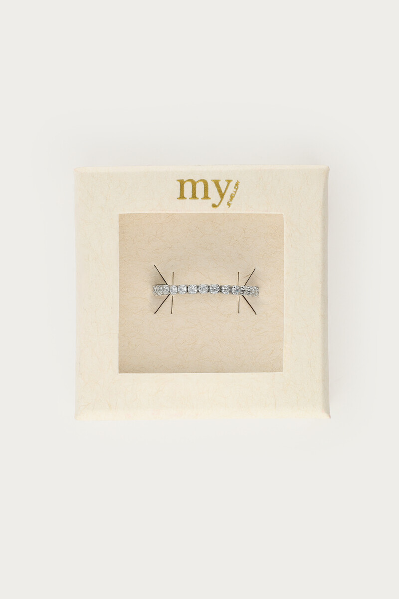 Tennis ring with rhinestones | My Jewellery
