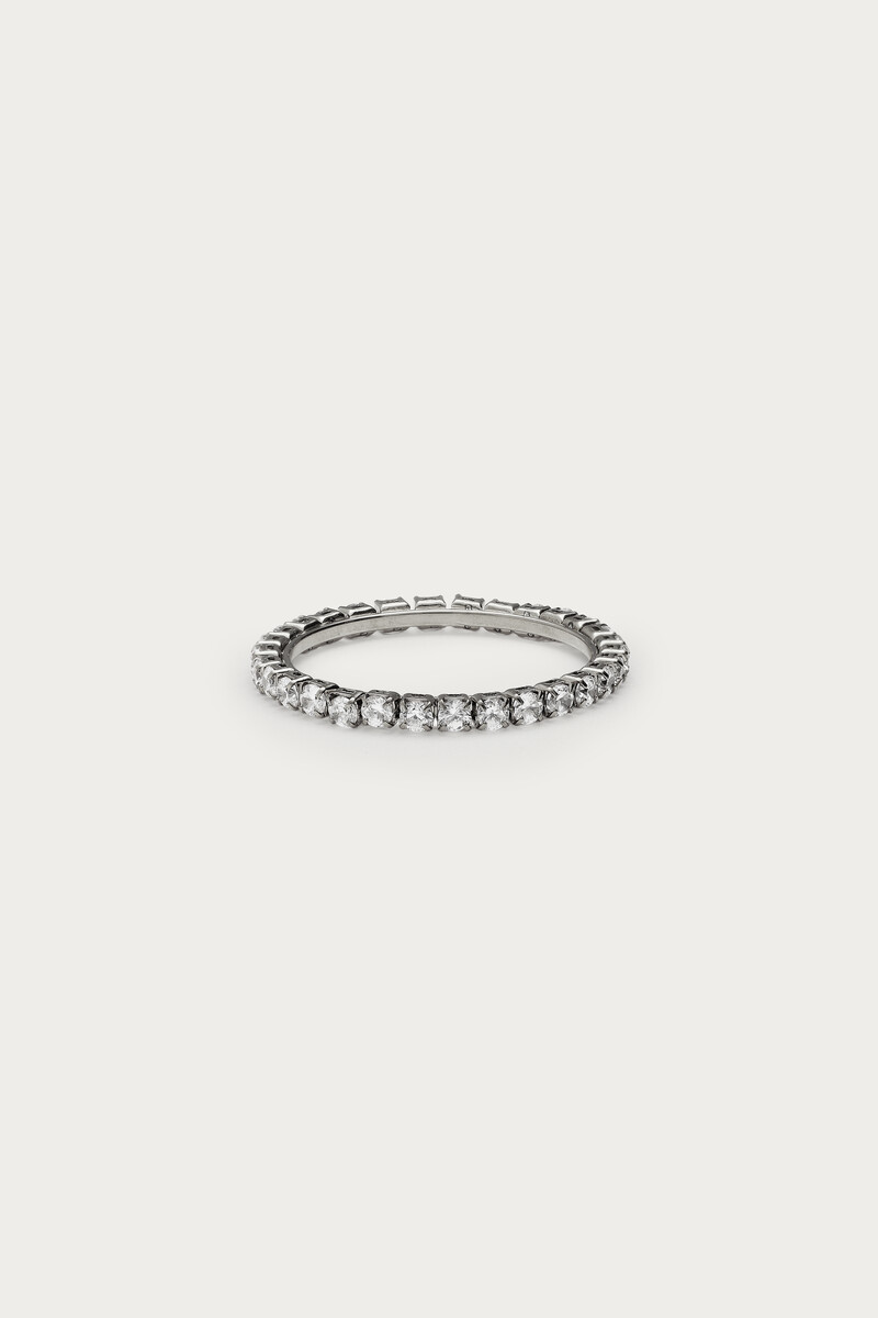 Tennis ring met strass