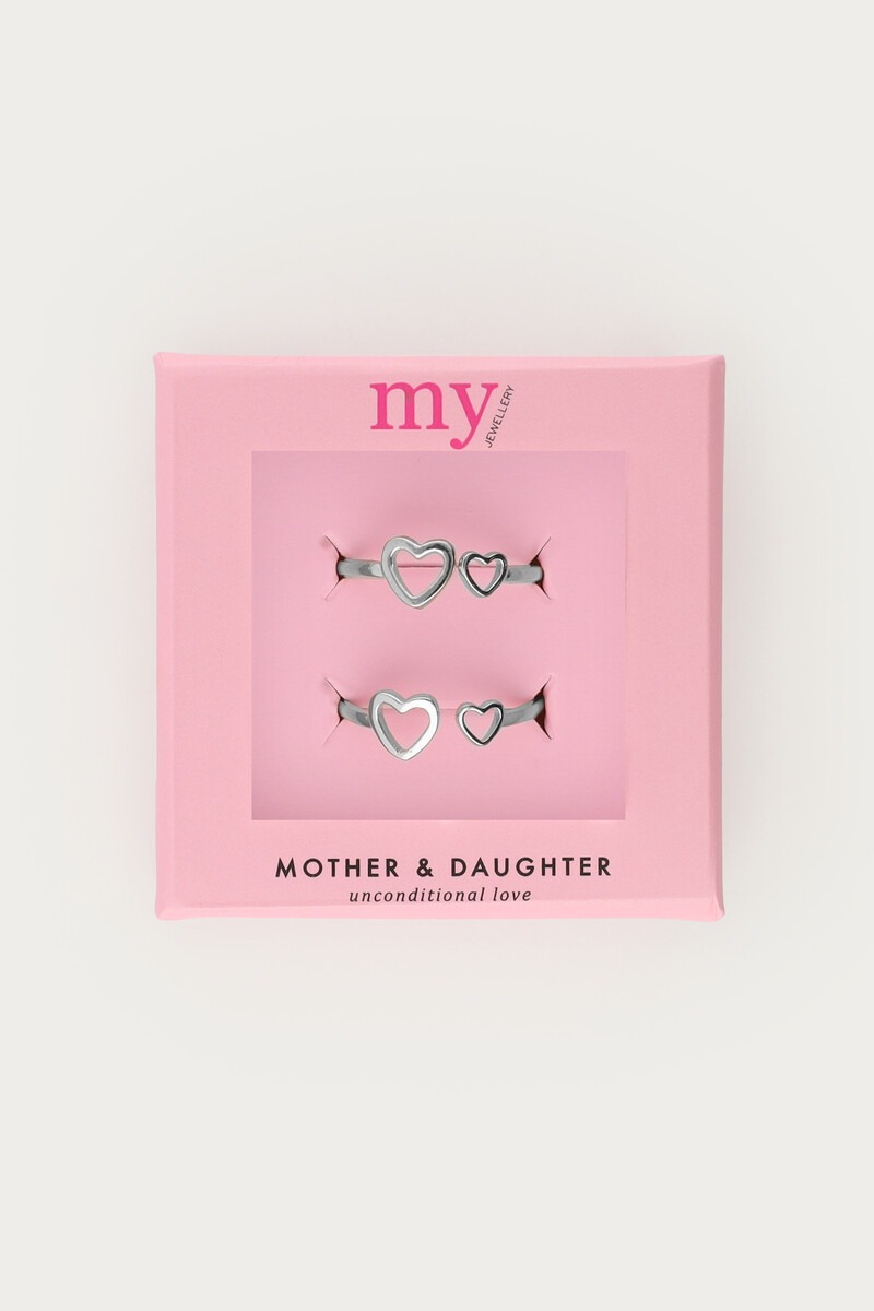 Mother & daughter heart rings set | My Jewellery